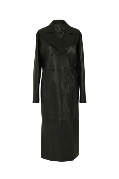 Aster Leather Coat Black
