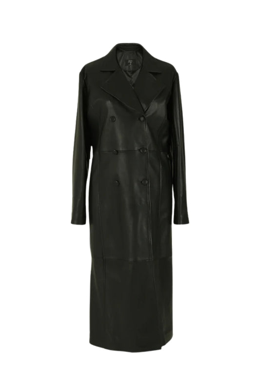 Aster Leather Coat Black