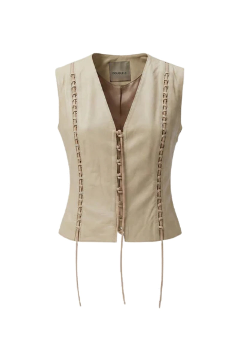 Jade Leather Top Butter Yellow