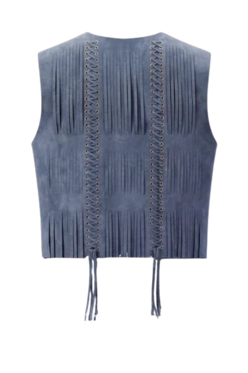 Caniayla II Suede Vest Blue