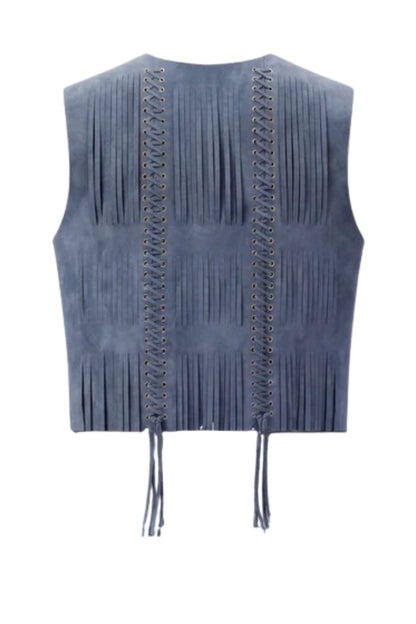 Caniayla II Suede Vest Blue