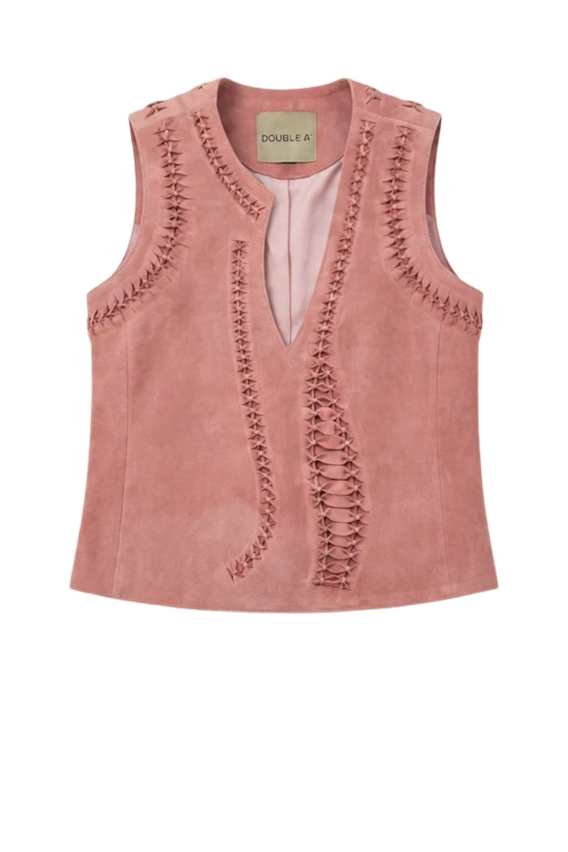 Willow Suede Top Pink