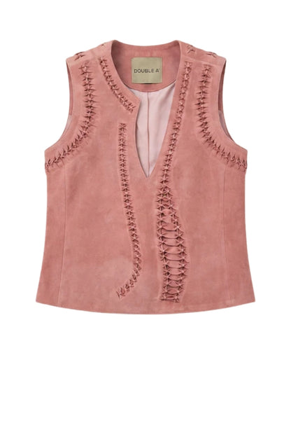 Willow Suede Top Pink