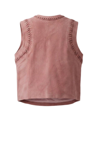 Willow Suede Top Pink