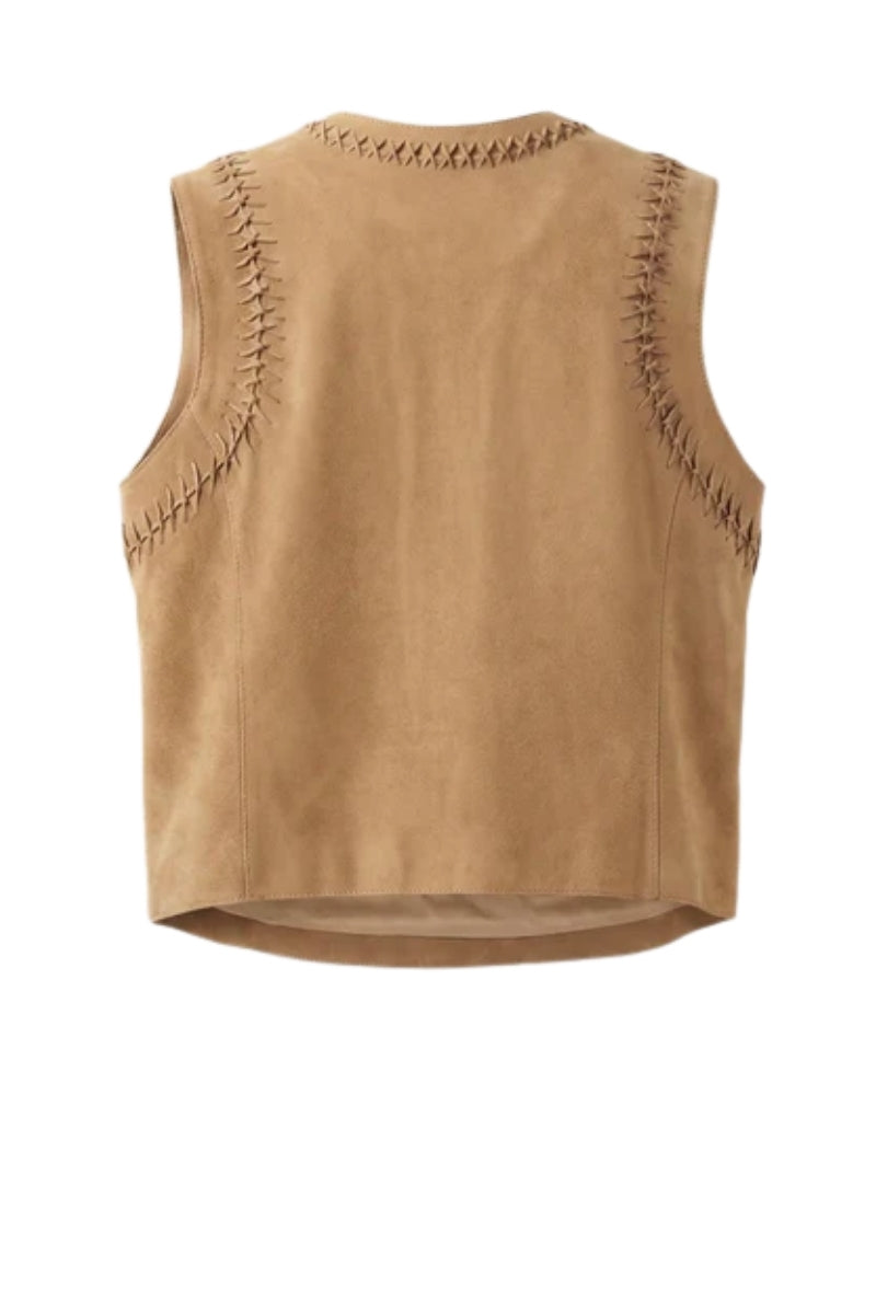Willow Suede Top Tan