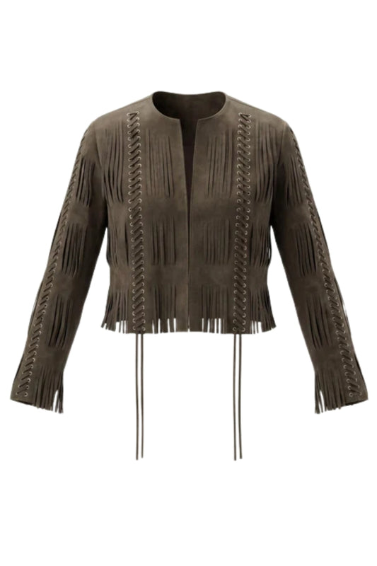 Caniayla Suede Jacket Olive