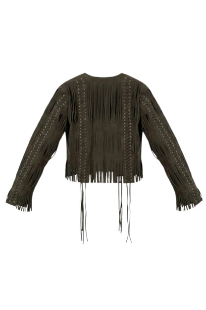 Caniayla Suede Jacket Olive