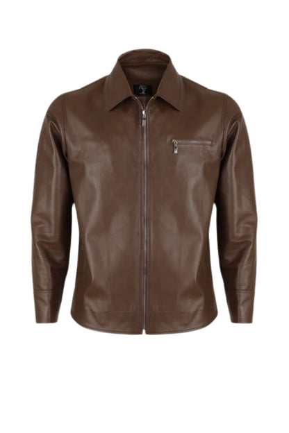 Emerson Leather Jacket Brown