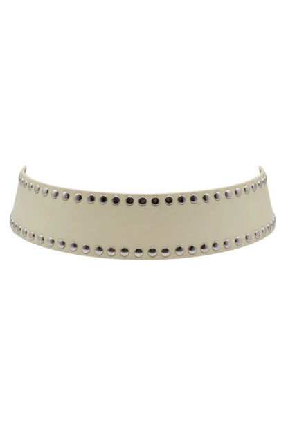 Liam Leather Belt Butter Yellow