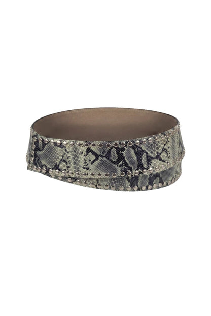 Liam Leather Belt Sankeprint