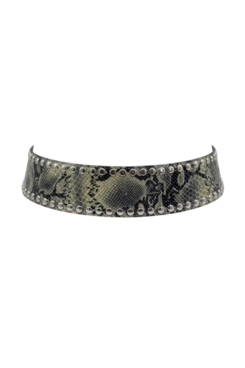 Liam Leather Belt Sankeprint