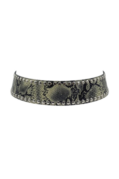 Liam Leather Belt Sankeprint