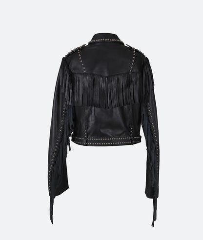 Venus Leather Jacket Black
