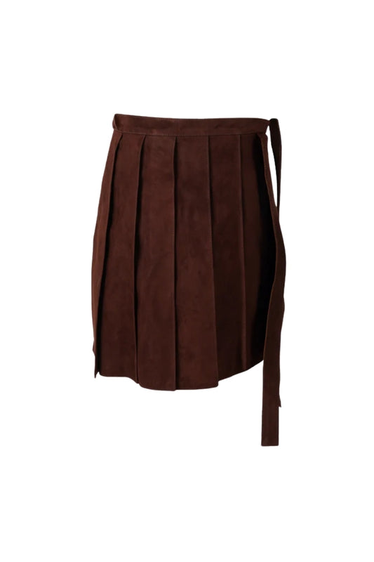 Veya Wrap on Suede Belt Brown