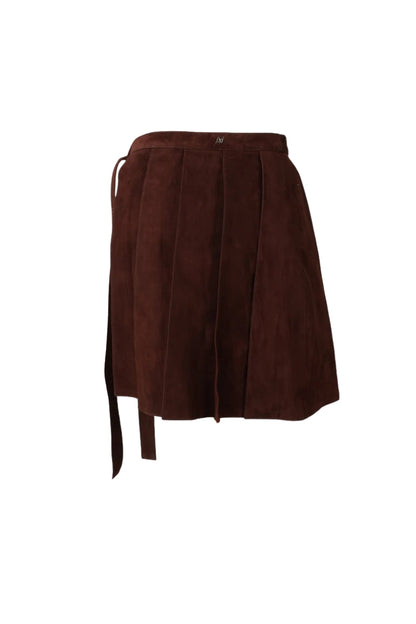 Veya Wrap on Suede Belt Brown