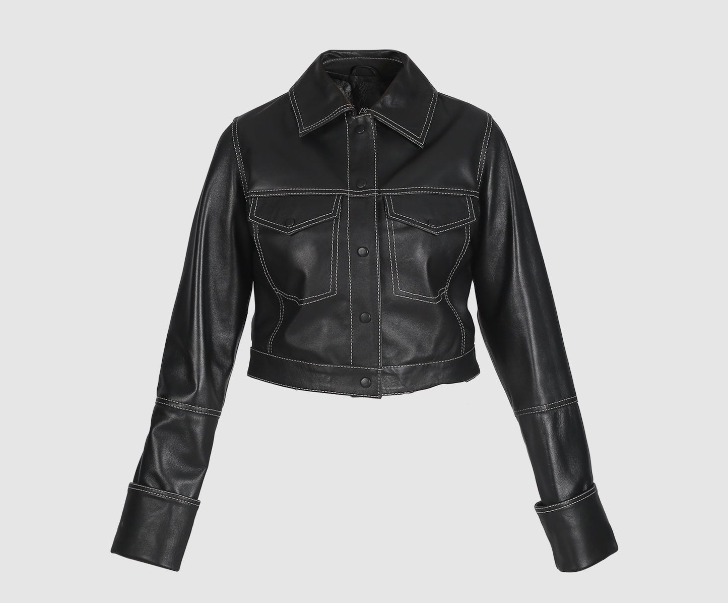 Zinnia Leather Jacket Black