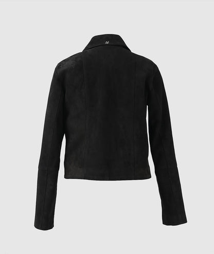 Harper Suede Jacket Black