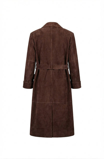 Austin Suede Coat Brown