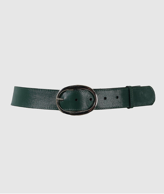 Jace Leather Belt Olive