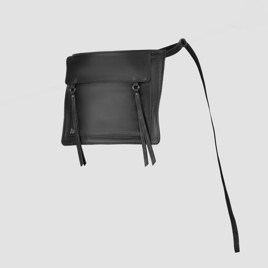 Camden Leather Waist Belt Bag Black