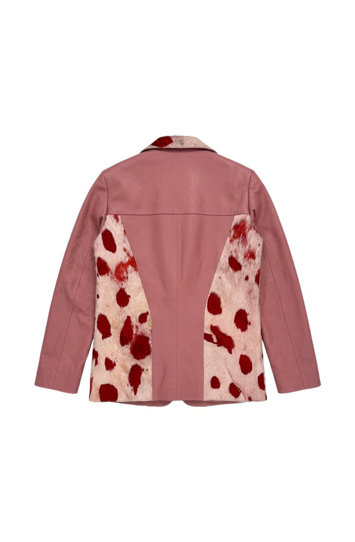 Kennedy Leather Jacket Blush Pink