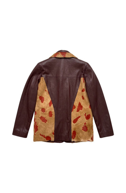 Kennedy Leather Jacket Burgundy