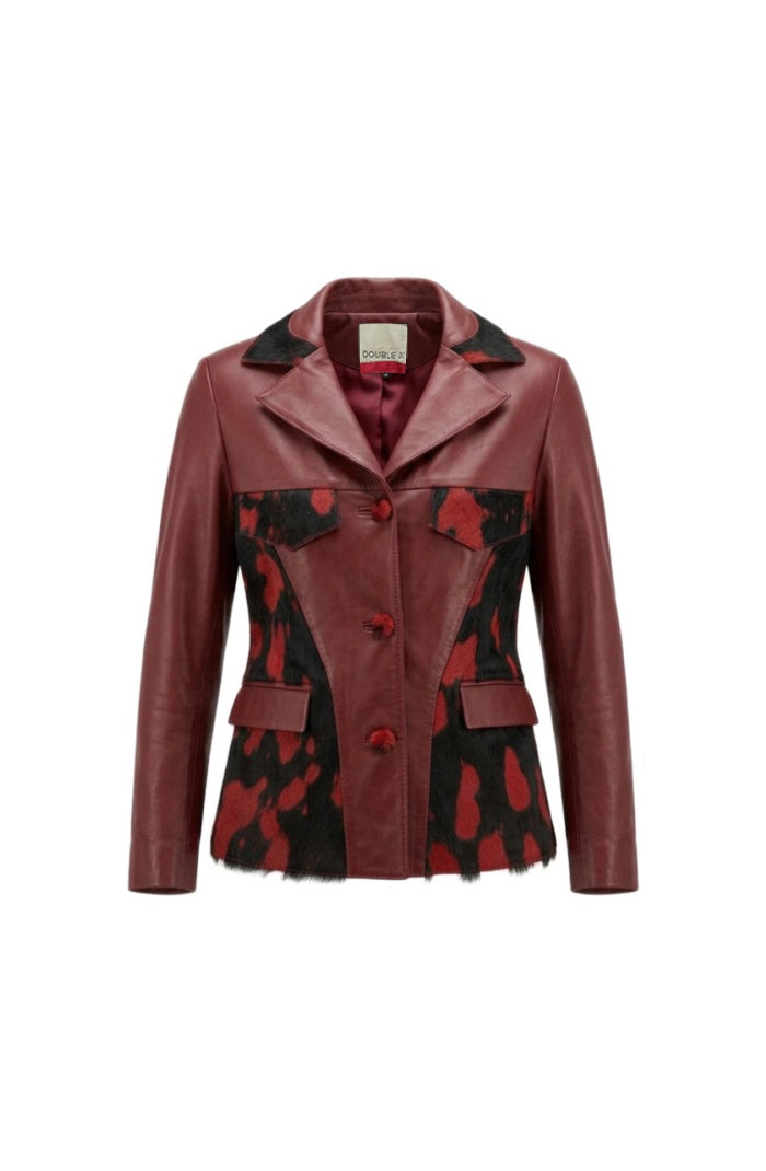 Kennedy Leather Jacket Red