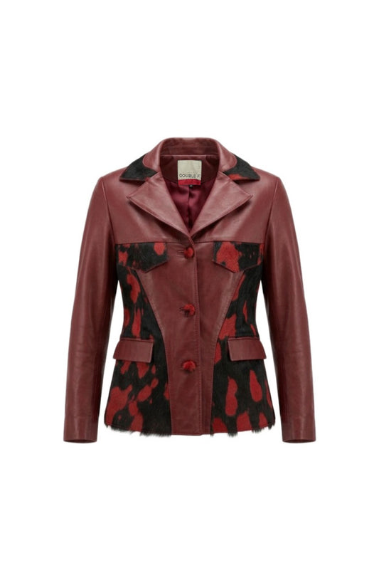 Kennedy Leather Jacket Red