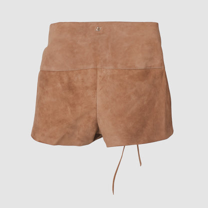 Jason Suede Shorts Beige