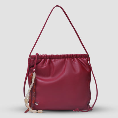Melissa Clutch Leather Bag Red