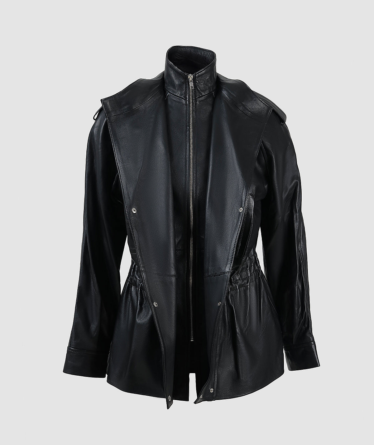 Gavin Leather Jacket Black