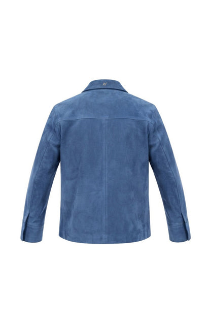 Sadie Suede Jacket Blue