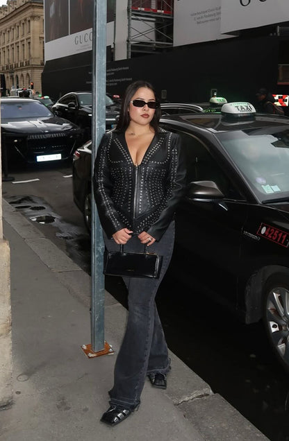 Kayla Leather Jacket Black